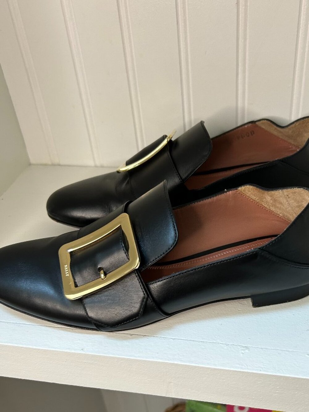 Bally Women's Leather Loafers Black Size 7
